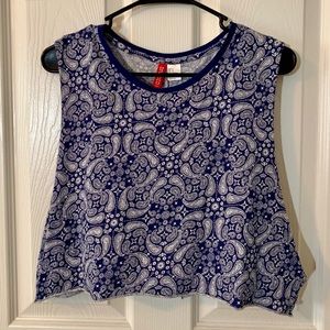 Medium H&M Blue Crop Top